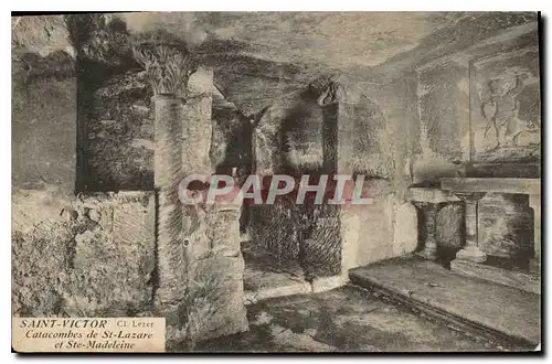 Ansichtskarte AK Saint Victor Ci Lezer Catacombes de St Lazare et Ste Madeleine