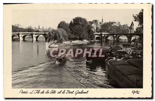 Cartes postales Paris l'Ile de la Cite et le Vert Galant