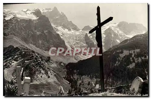 Cartes postales La Grave la Meije vue de la Chapelle des Terrasses