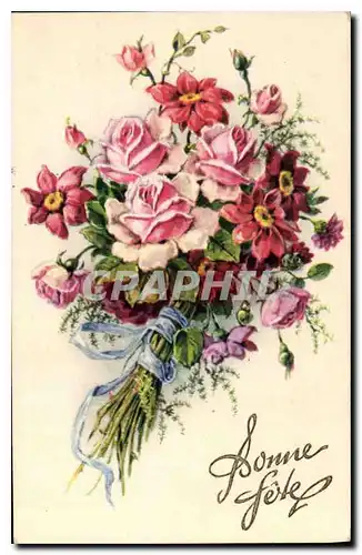 Cartes postales Bonne Fete Fleurs