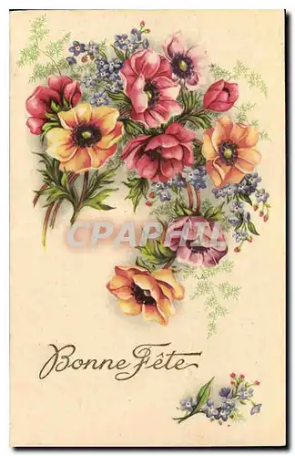 Cartes postales Bonne Fete Fleurs