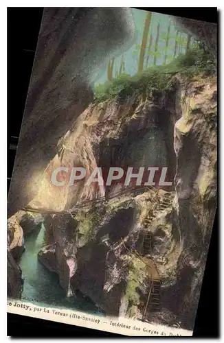 Cartes postales Jotty par la Vernaz Hte Savoie interieur des Gorges du Diable