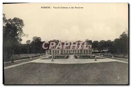 Ansichtskarte AK Bombon vue du chateau et des Parterres