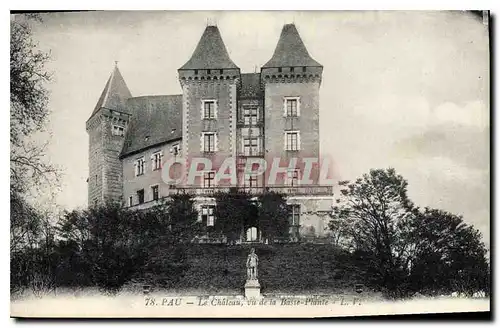 Cartes postales Pau le chateau vu de la Basse Plante