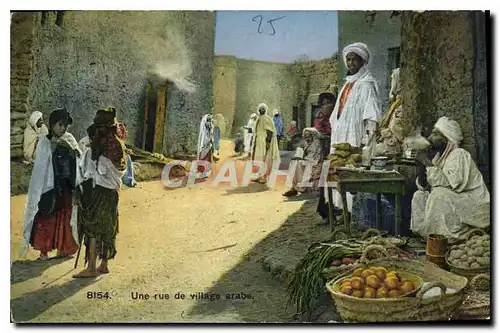 Cartes postales Une rue de Village arabe