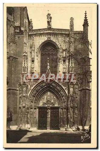 Cartes postales Aix en Provence Grande porte Goutique de la Cathedrale Saint Sauveur