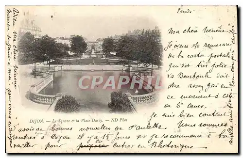 Ansichtskarte AK Dijon le Square et la Place Darcy