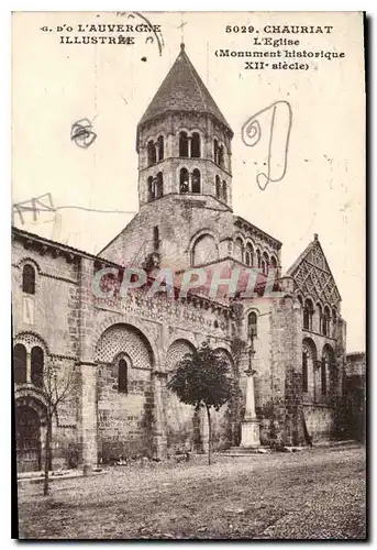 Ansichtskarte AK L'Auvergne Illustree Chauriat l'eglise Monument historique XII siecle