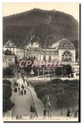 Cartes postales La Bourboule le Casino et le Funiculaire