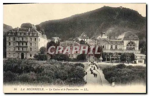 Ansichtskarte AK La Bourboule le Casino et le Funiculaire