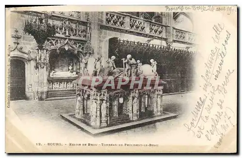 Cartes postales Bourg Eglise de Brou Tombeau de Philibert le Beau