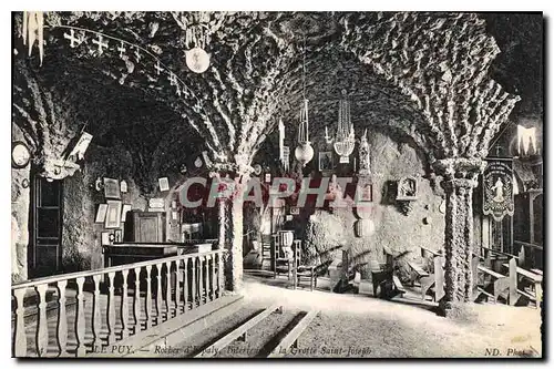 Cartes postales Le Puy Rocher d'Espaly interieure de la Grotte Saint Joseph