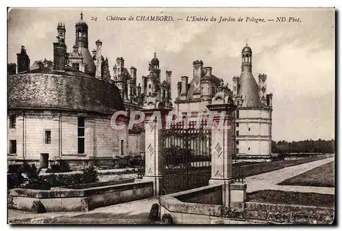 Ansichtskarte AK Chateau de Chambord l'Entree du jardin de Pologne