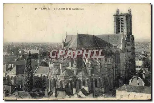 Ansichtskarte AK Troyes le Chevet de la Cathedrale