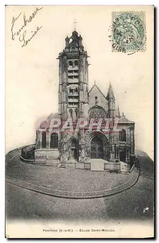 Cartes postales Pontoise S et O Eglise Saint Maclou