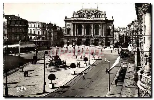 Cartes postales Montpellier Herault la Place de la Comedie