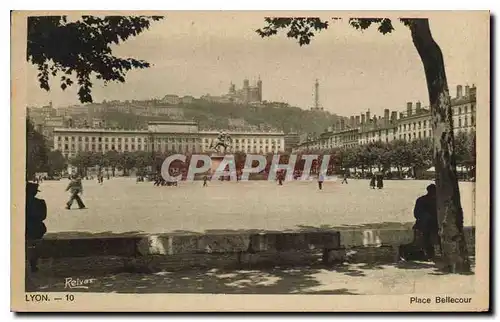 Cartes postales Lyon Place Bellecour