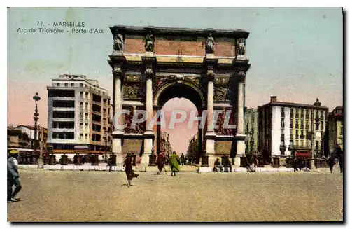 Ansichtskarte AK Marseille Arc de Triomphe Porte d'Aix