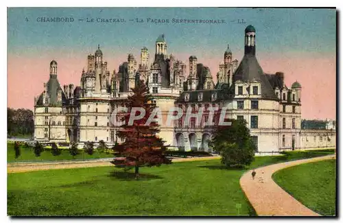 Ansichtskarte AK Chambord le chateau la facade Septentrionale