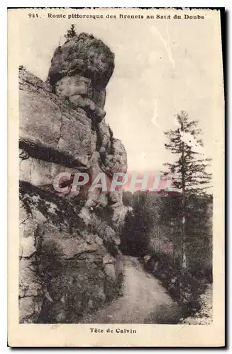 Cartes postales Tete de Calvin Route Pittoresque des Brenets au Saut du Doubs