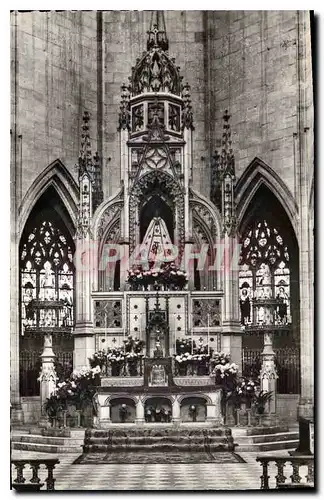 Ansichtskarte AK Clery St Andre Loiret Basilique Notre Dame XV S Trone de Notre Dame