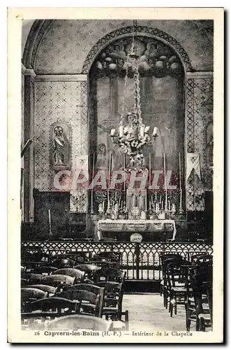 Ansichtskarte AK Capvern les Bains H P interieur de la Chapelle