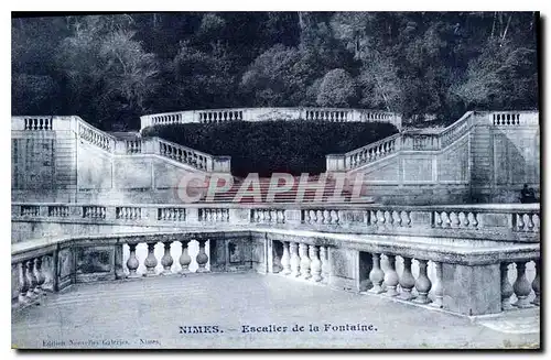 Cartes postales Nimes Escalier de la Fontaine