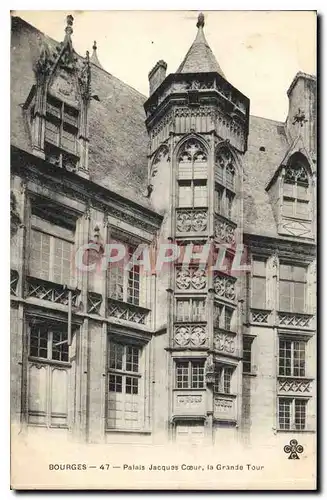 Cartes postales Bourges Palais Jacques Coeur la Grande Tour