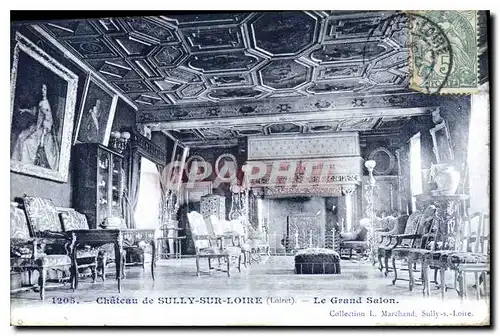 Ansichtskarte AK Chateau de Sully sur Loire Loiret le Grand Salon