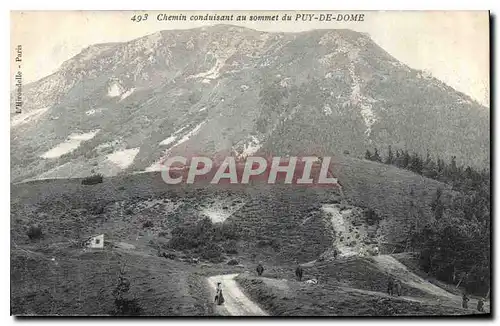 Cartes postales Chemin conduisant au Sommet du Puy de Dome