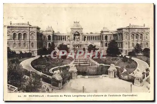 Ansichtskarte AK Marseille Ensemble du Palais Longchamp Chef d'Oeuvre de l'architecte Esperandieu