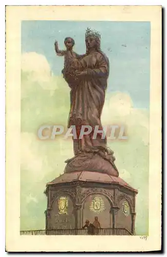 Cartes postales Le Puy statue de N D de France