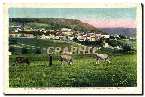 Cartes postales Le Manastier Hte Loire Vue generale et paturage au chemin du Mont