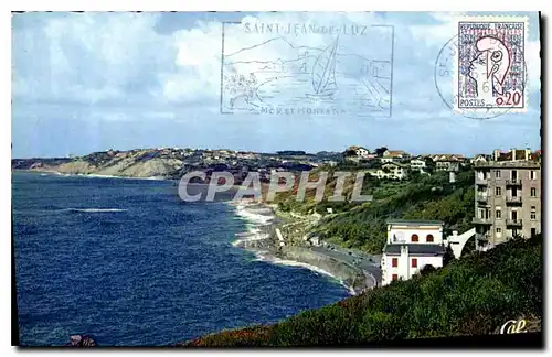 Cartes postales Guethary Vue generale sur la Plage et Bidari