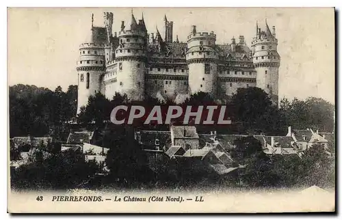 Cartes postales Pierrefonds Le Chateau Cote Nord