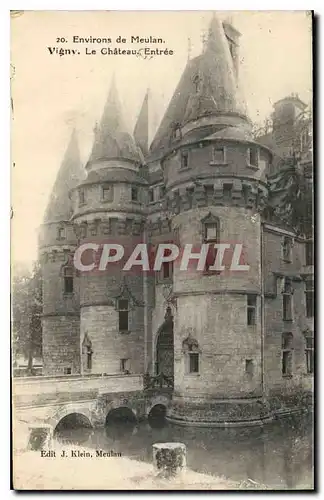 Ansichtskarte AK Environs de Meulan Vigny Le Chateau Entree