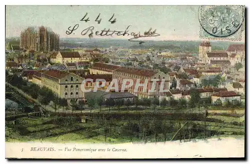 Cartes postales Beauvais Vue Panoramique avec la Caserne Militaria