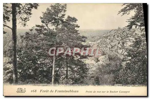 Ansichtskarte AK Foret de Fontainebleau Point de vue sir le Rocher Casspot