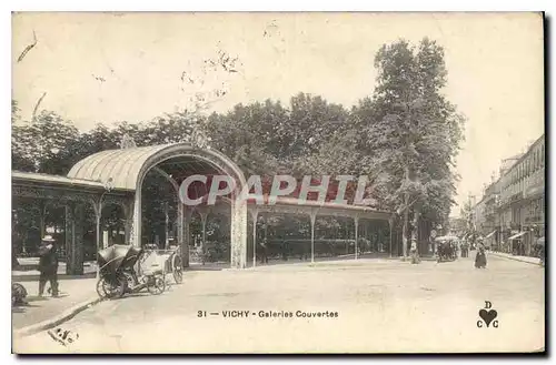 Cartes postales Vichy Galeries Courvertes