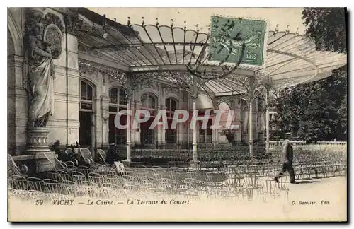 Cartes postales Vichy Le Casino La Terrasse du Concert