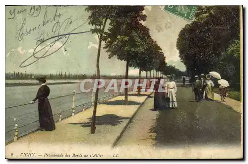 Cartes postales Vichy Promenade des Bords de l'Allier