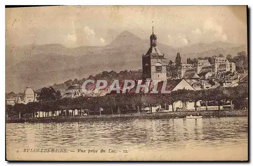 Ansichtskarte AK Evian les Bains Vue prise du Lac