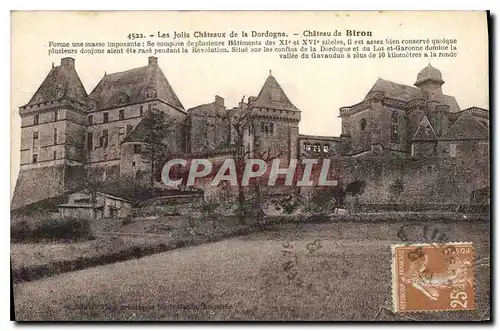 Ansichtskarte AK Les Jolis Chateau de la Dordogne Chateau de Biron