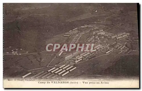 Cartes postales Camp du Valdahon Doubs Vue prise en Avion