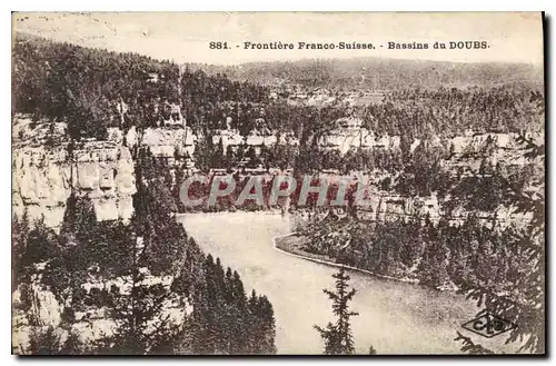 Cartes postales Frontiere Franco Suisse Bassins du Doubs