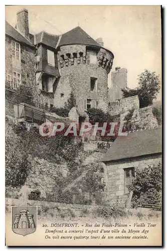 Cartes postales Domfront Rue des Fosses Plisson Vieille Tour