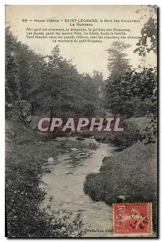 Cartes postales Haute Vienne Saint Leonard le Bois des Amoureaux Le Ruisseau