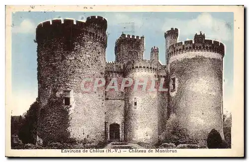 Cartes postales Environs de Chalus H V Chateau de Montbrun