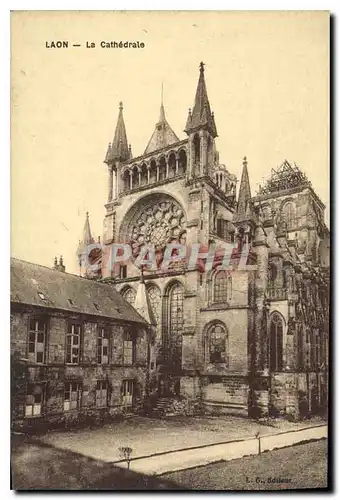 Cartes postales Laon La Cathedrale