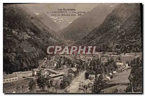 Cartes postales Les Pyrenees Cauterets Vue generale prise du Mamelon